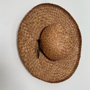 Wide Wicker Sun Hat